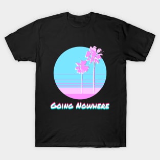 Pastel Glitchy Sunset Going Nowhere Vaporwave Sad Boy Gift T-Shirt